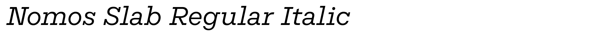 Nomos Slab Regular Italic image